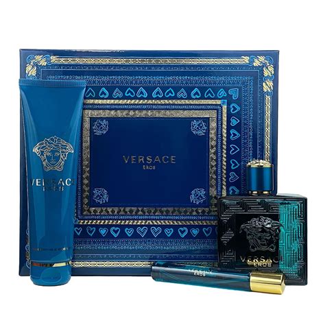 versace eros gift box|versace aftershave set.